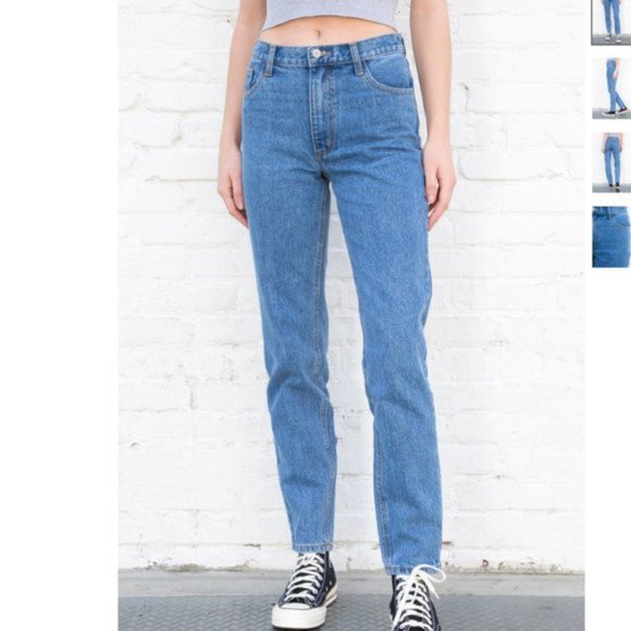 Brandy Melville Denim - BRANDY MELVILLE Carly Light Wash MomJeans NWT S